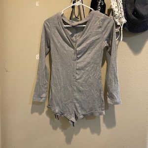 Grey bodysuit